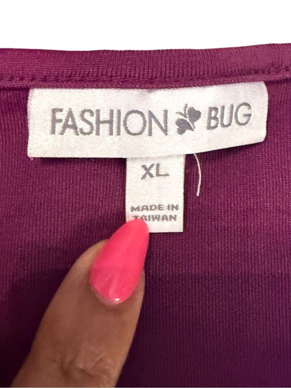 Fashion Bug Plum Stretch Camisole Tank Top, size XL, NWOT - Picture 6 of 9